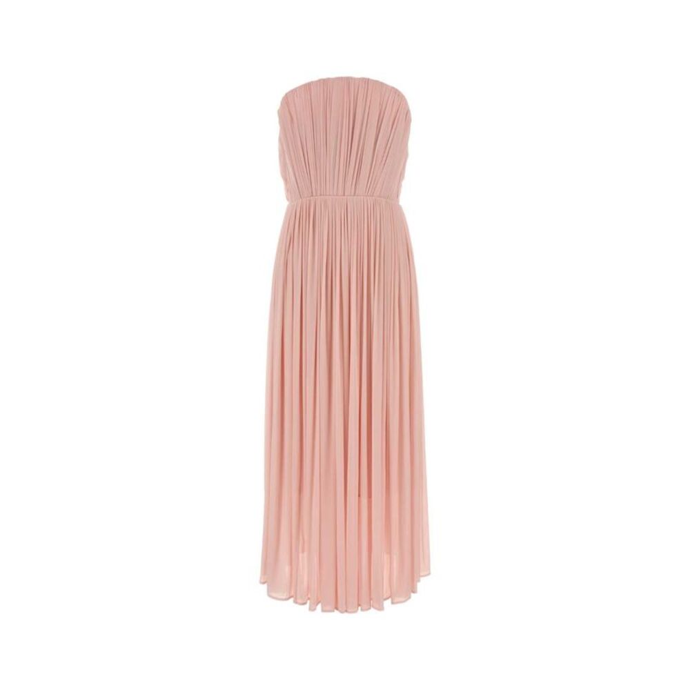 Magda Butrym Women Pink Stretch Viscose Long Dress